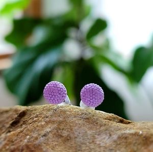 Minimalist Violet Studs Earrings Fashion Jewelry